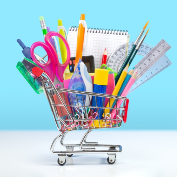 shopping cart stationery