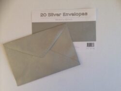 SP- ENVELOPE OZCORP C6 SILVER PK20