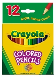 PENCIL COLOURED CRAYOLA HALF PK12