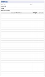 DAYPLANNER REFILL DEBDEN A4 MEETINGS