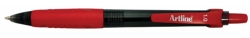 PEN ARTLINE BP 8410 RETRACT MED RED