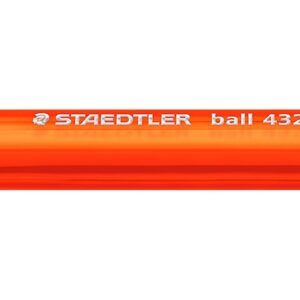 SP - PEN STAEDTLER BP STICK ICE 432 MED ORANGE BX10