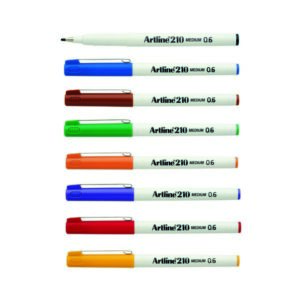 PEN FINELINER ARTLINE 210 0.6MM MEDIUM ASST