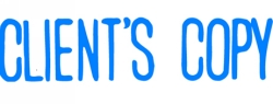 X-STAMPER 1138 CLIENT'S COPY BLUE