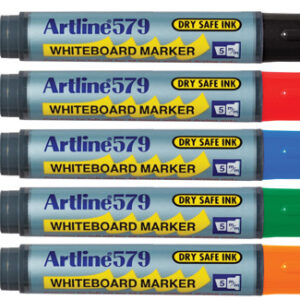 MARKER WHITEBOARD ARTLINE 579 5MM CHISEL NIB ASST BX12