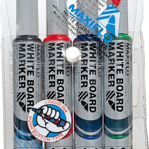 MARKER WHITEBOARD PENTEL MAXIFLO REJUVENATING BULLET ASST WLT4