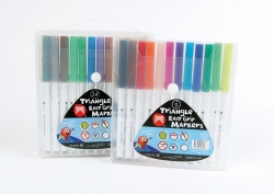 MARKER MICADOR TRIANGULAR ASST COLS PK12