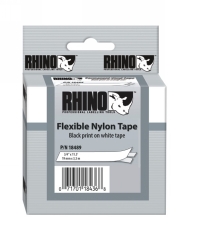 LABEL TAPE DYMO 19MMX3.5M FLEXIBLE NYLON WHITE (IN R5000 KIT)