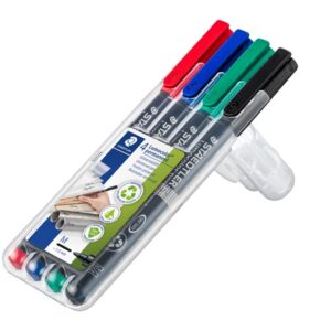 MARKER OHP STAEDTLER 317 PERM MED ASST WLT4