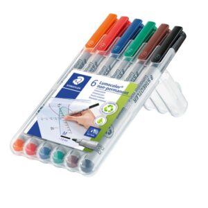 SP- MARKER OHP STAEDTLER 315 WATER SOL MED ASST WLT6