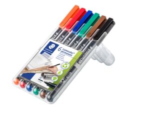 SP- MARKER OHP STAEDTLER 317 PERM MED ASST WLT6