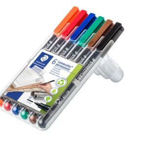 SP- MARKER OHP STAEDTLER 317 PERM MED ASST WLT6