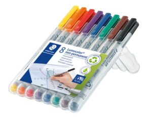 MARKER OHP STAEDTLER 315 WATER SOL MED ASST WLT8
