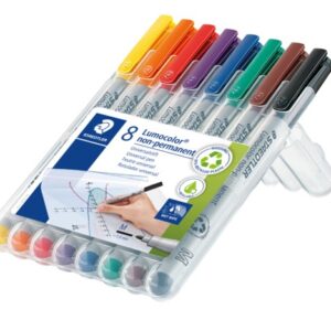 MARKER OHP STAEDTLER 315 WATER SOL MED ASST WLT8