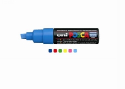 MARKER UNI POSCA PC8K6A CHISEL ASST COLOURS