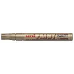 MARKER PAINT UNI PX20 2.8MM MEDIUM BULLET TIP GOLD