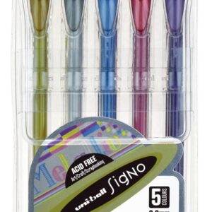 PEN UNI RB SIGNO UM120 NOBLE METALLIC F ASST WLT5