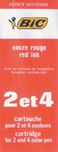 SP- PEN REFILL BIC BP 4 COL RED
