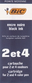 SP- PEN REFILL BIC BP 4 COL BLACK
