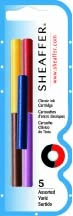 INK CARTRIDGE SHEAFFER SKRIP JB/BL/R/G/L H/SELL PK5
