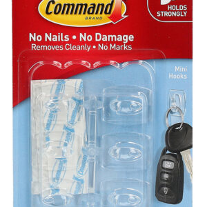 HOOKS COMMAND 6 SMALL 17006 CLEAR