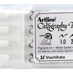 PEN CALLIGRAPHY ARTLINE 240 4 NIB SIZES BLACK HARD CASE PK4
