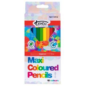 PENCIL COLOURED TEXTA MAXI PK10