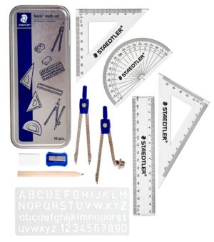 MATHS SET STAEDTLER NORIS CLUB 10 PIECE