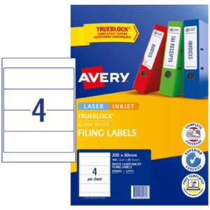 LABEL AVERY LASER L7171 L/ARCH 4UP 959035 PK25
