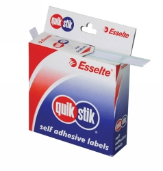 LABEL QUIK STIK DISP 19X24 WHITE