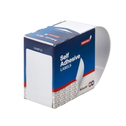 LABEL QUIK STIK DISP 44X89MM RECTANGLE WHITE DISP100