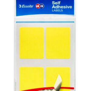 LABEL QUIK STIK F/P 35X45 FLUORO YELLOW