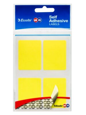 LABEL QUIK STIK F/P 35X45 FLUORO YELLOW