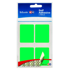 LABEL QUIK STIK F/P 35X45 FLUORO GREEN