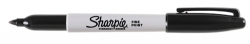 MARKER SHARPIE PERMANENT FINE 1.0MM BLACK*