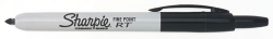 MARKER SHARPIE RETRACT FINE BLACK 36701