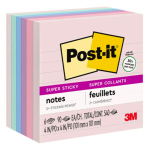 NOTES POST-IT 660-3SSNRP 98X149MM NATURE HUES ASSTD PK3
