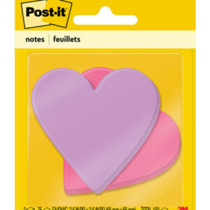 NOTES POST-IT 74X72MM SUPER STICKY 7350-HRT HEART