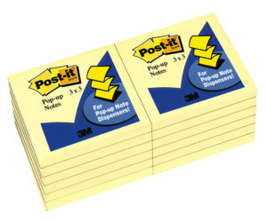 NOTES POP UP REFILL POST-IT R330-YW 76X76MM YELLOW