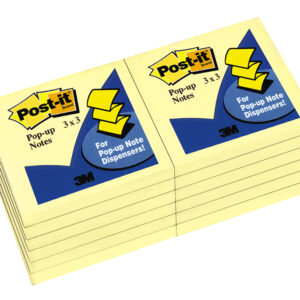 NOTES POP UP REFILL POST-IT R330-YW 76X76MM YELLOW