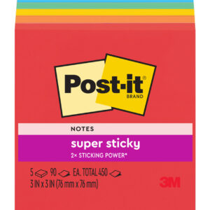 NOTES POST-IT 654-5SSAN 76X76MM SUPER STICKY MARRAKESH PK5
