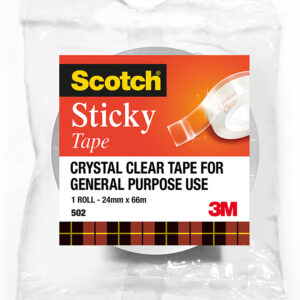 TAPE STICKY SCOTCH 502 24MMX66M