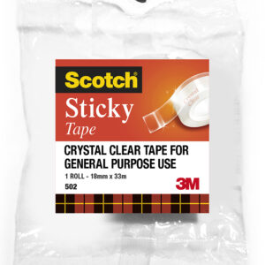 TAPE STICKY SCOTCH 502 18MMX33M