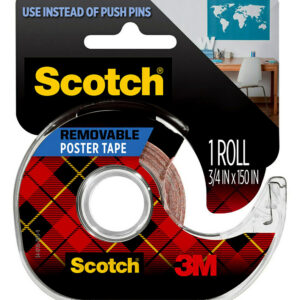 TAPE POSTER SCOTCH 109 19MMX3.8M REMOVABLE ON DISPENSER