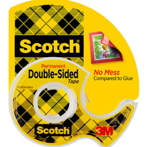 TAPE DOUBLE SIDED SCOTCH 137P 12.7MMX11.4M WITH DISPENSER