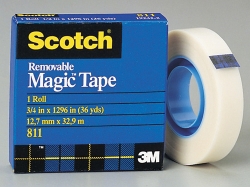 TAPE REMOVABLE MAGIC SCOTCH 811 12MMX33M