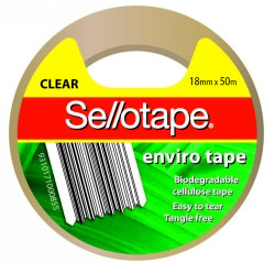 TAPE VINE SELLO ENVIRO 18MMX50M CLEAR