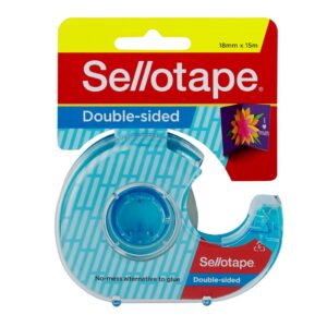 TAPE DOUBLE SIDED SELLO 18MMX15M ON DISP H/SELL
