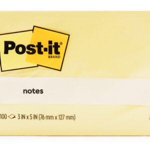 NOTES POST-IT 655 76X127MM YELLOW