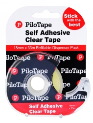 TAPE CLEAR PILOTAPE 18MMX33M ON DISP